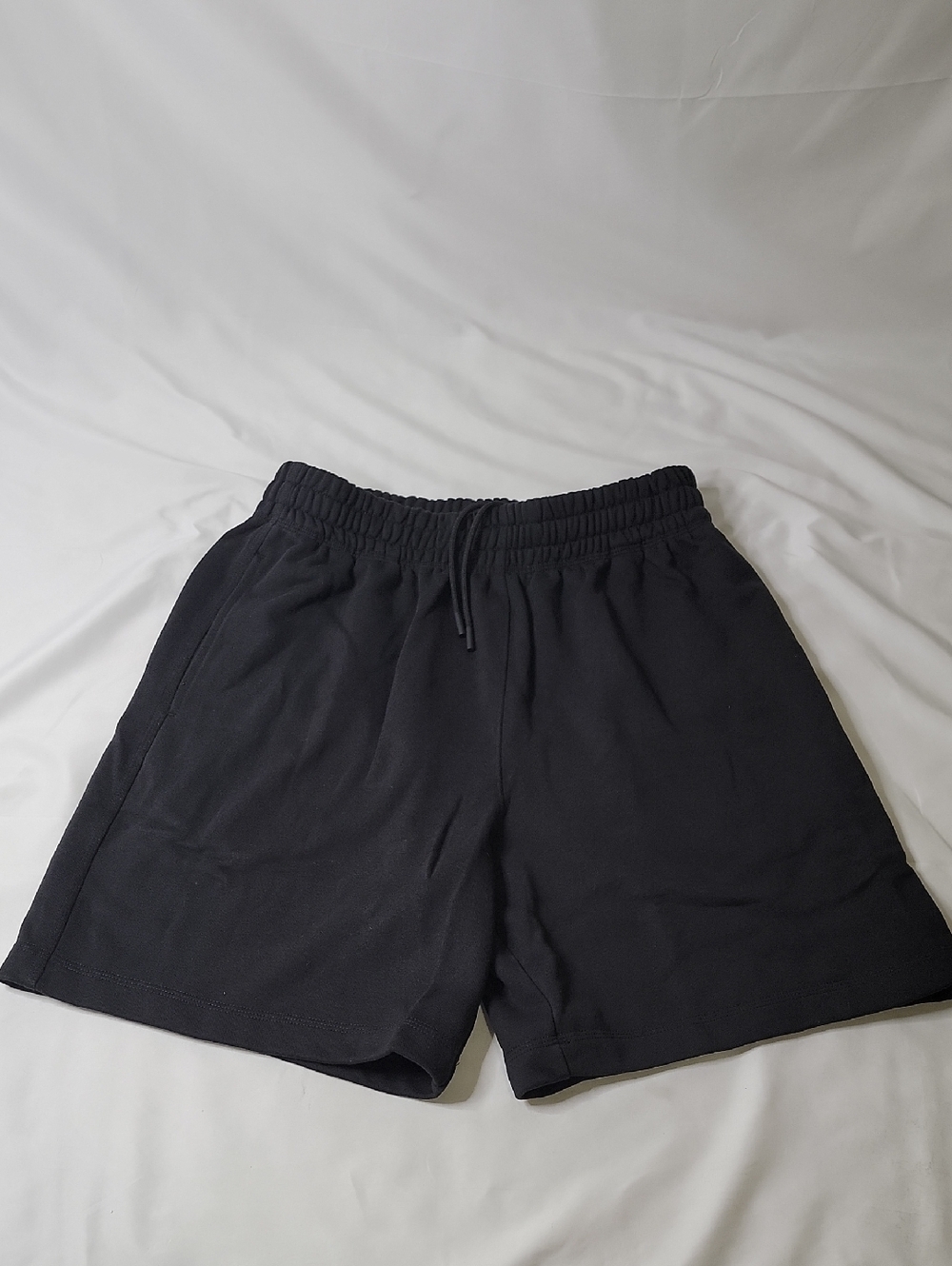 Burberry Check Patch Drawstring Shorts Black Cotton Lounge Athletic Shorts
